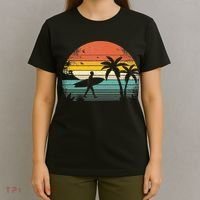 Vintage Surfing Retro Surf Style Palm Tree For Surfers T-Shirt thumb 4