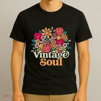 Vintage Soul Retro 70s 80s 90s Old School T-Shirt thumb 3
