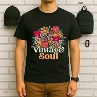 Vintage Soul Retro 70s 80s 90s Old School T-Shirt thumb 6