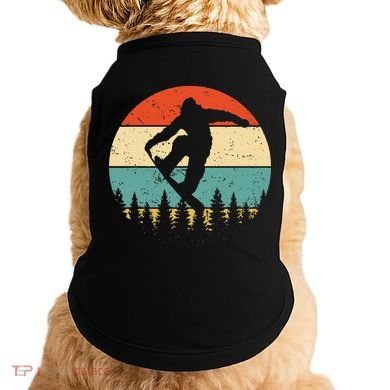 Vintage Snowboarding Retro Snowboard Doggie Tank