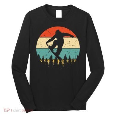 Vintage Snowboarding Retro Snowboard Long Sleeve Shirt
