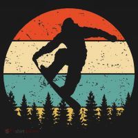 Vintage Snowboarding Retro Snowboard T-Shirt thumb 7