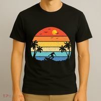 Vintage Surfer Retro Surfing Beach Surf T-Shirt thumb 3
