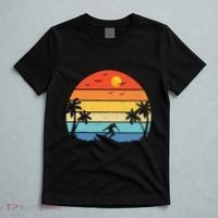 Vintage Surfer Retro Surfing Beach Surf T-Shirt thumb 5