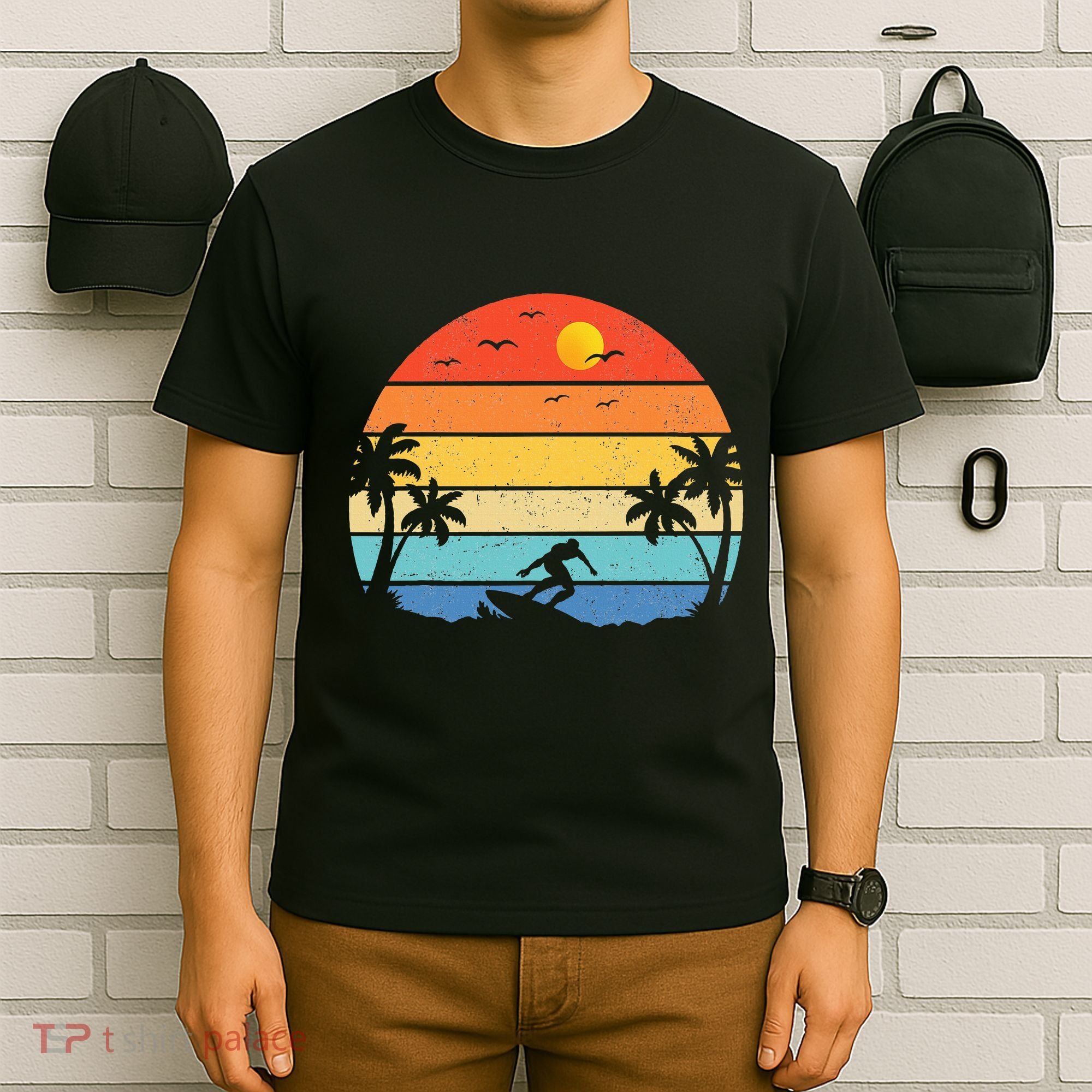 Vintage Surfer Retro Surfing Beach Surf T-Shirt