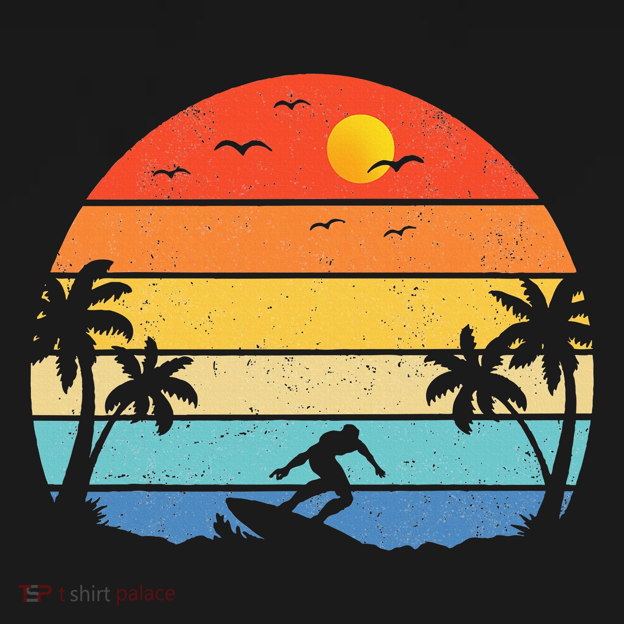 Vintage Surfer Retro Surfing Beach Surf T-Shirt