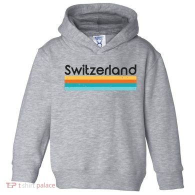 Vintage Switzerland Retro Design Toddler Hoodie