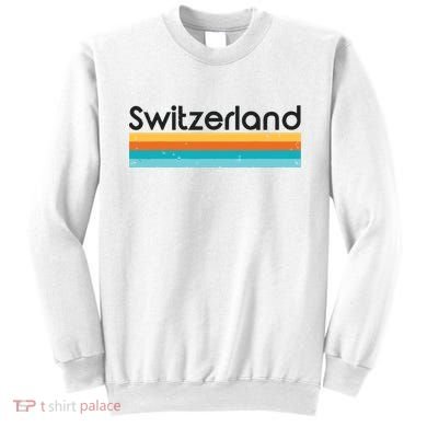 Vintage Switzerland Retro Design Sweatshirt
