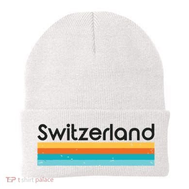 Vintage Switzerland Retro Design Beanie