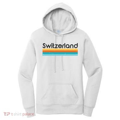 Vintage Switzerland Retro Design Women's Hoodie