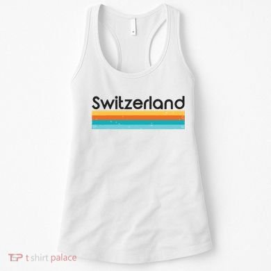 Vintage Switzerland Retro Design Women's Tank Top