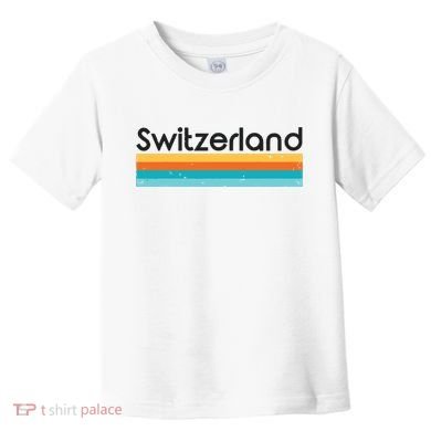 Vintage Switzerland Retro Design Toddler T-Shirt