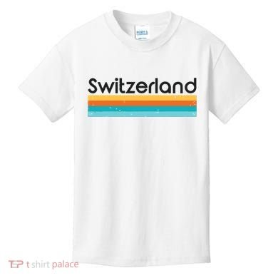 Vintage Switzerland Retro Design Kids T-Shirt