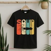 Vintage Style Squid Silhouette Funny Squid T-Shirt thumb 2