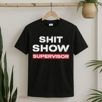Vintage Shit Show Supervisor Funny Mom Boss Manager Teacher T-Shirt thumb 2