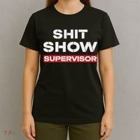 Vintage Shit Show Supervisor Funny Mom Boss Manager Teacher T-Shirt thumb 4