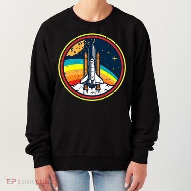 Vintage Space Shuttle Space Lover & Astronomy Stargazer Women's Sweatshirt