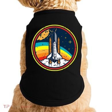 Vintage Space Shuttle Space Lover & Astronomy Stargazer Doggie Tank