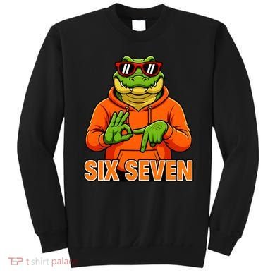 Vintage Six Seven Gator Name 6-7 Meme Funny Sweatshirt