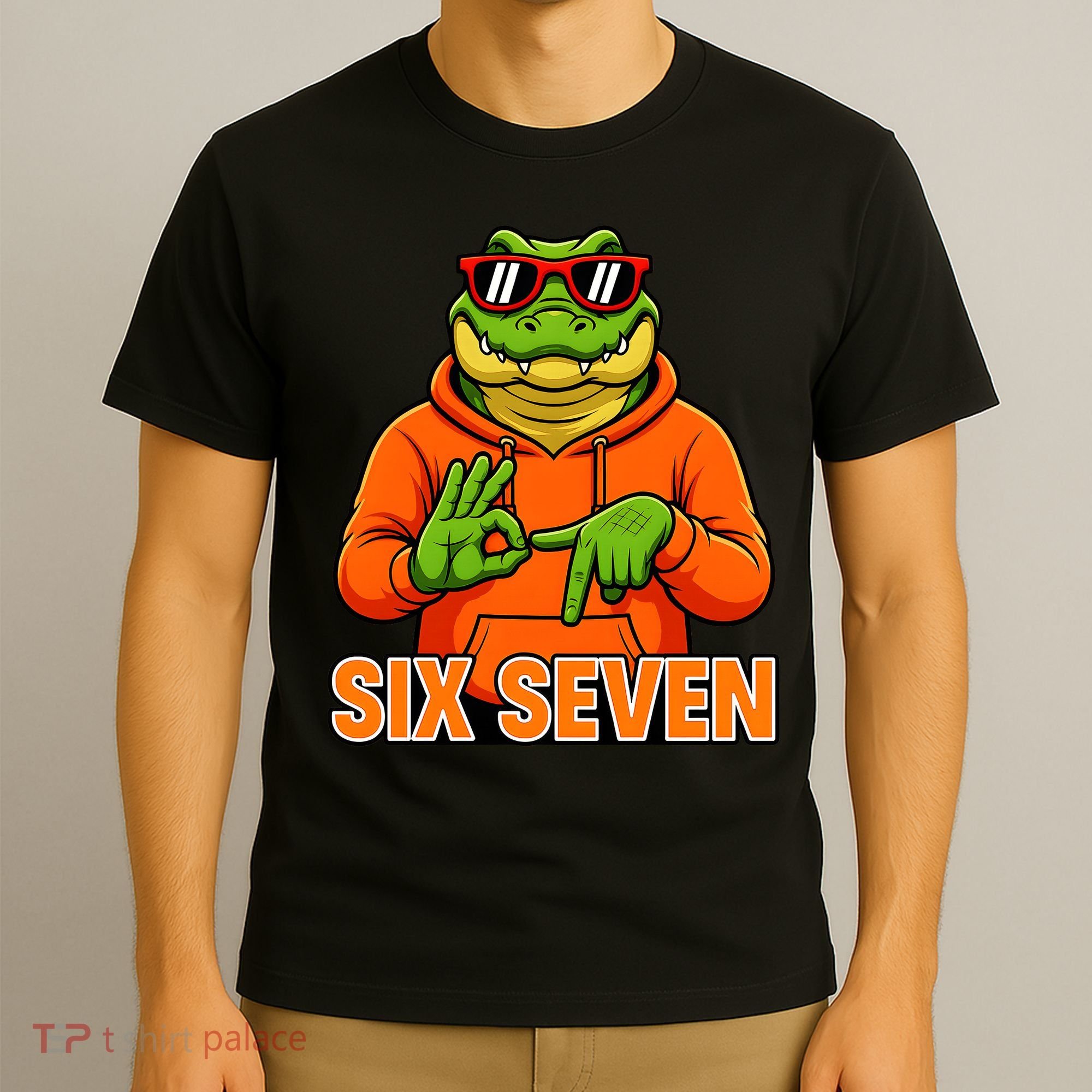 Vintage Six Seven Gator Name 6-7 Meme Funny T-Shirt