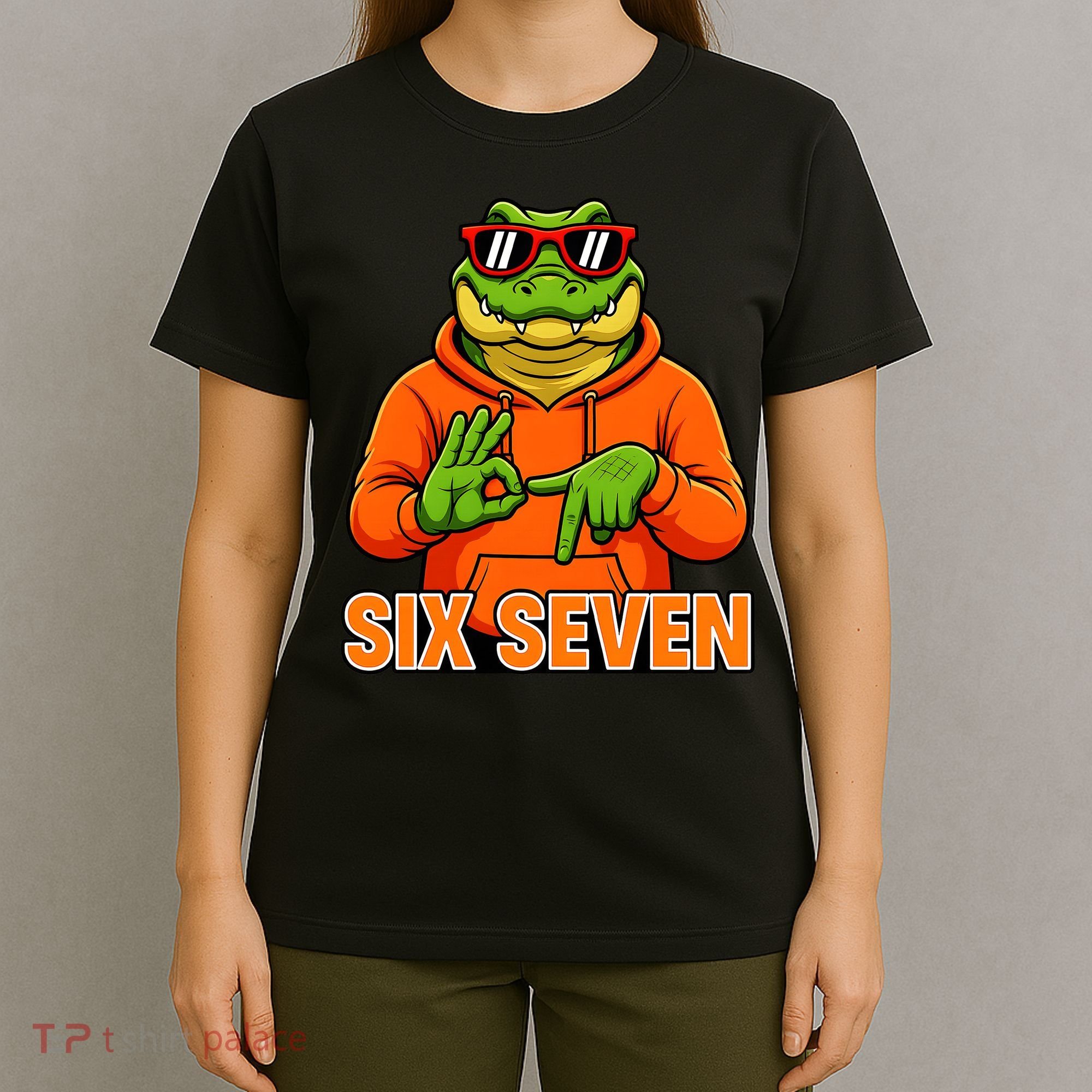 Vintage Six Seven Gator Name 6-7 Meme Funny T-Shirt