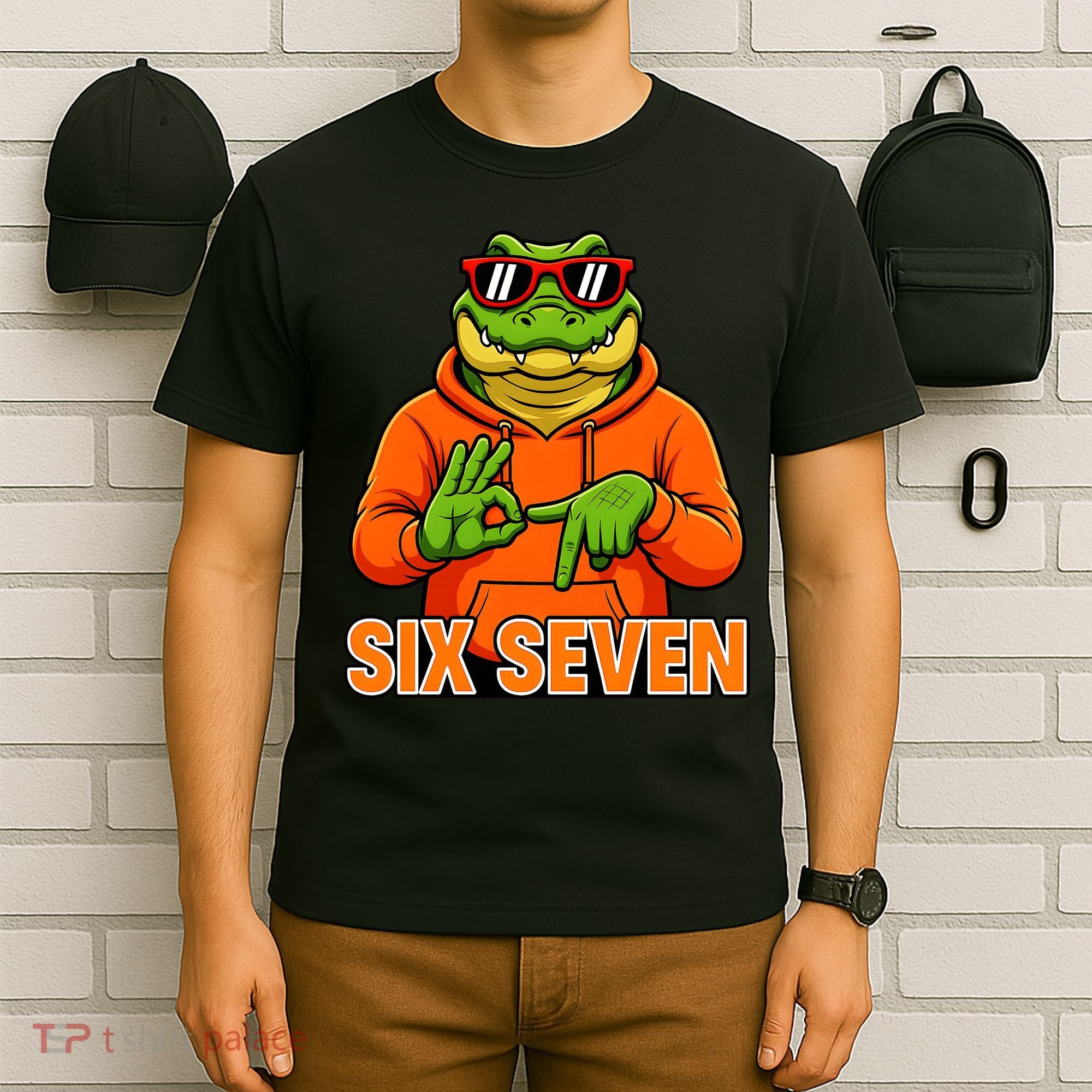 Vintage Six Seven Gator Name 6-7 Meme Funny T-Shirt