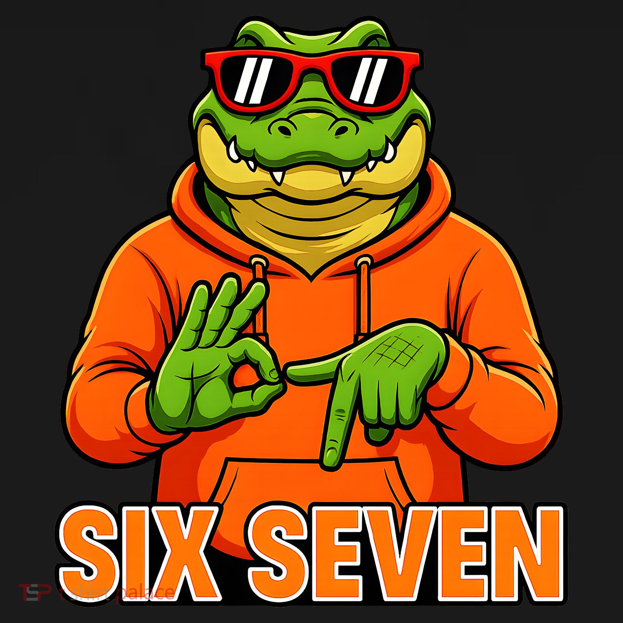 Vintage Six Seven Gator Name 6-7 Meme Funny T-Shirt