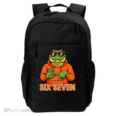 Vintage Six Seven Gator Name 6-7 Meme Funny Backpack