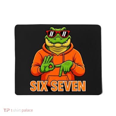 Vintage Six Seven Gator Name 6-7 Meme Funny Mousepad