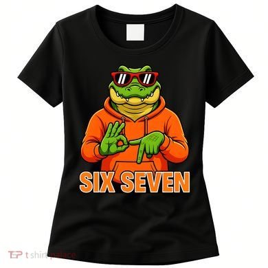 Vintage Six Seven Gator Name 6-7 Meme Funny Women's T-Shirt