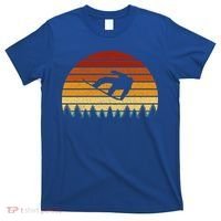 Vintage Sunset Snowboarding Gift For Snowboarders Great Gift T-Shirt thumb 0