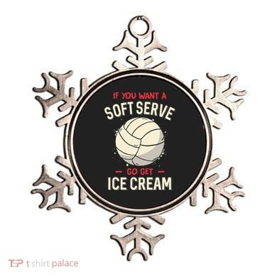 Volleyball Soft Serve Pun Design Ornament