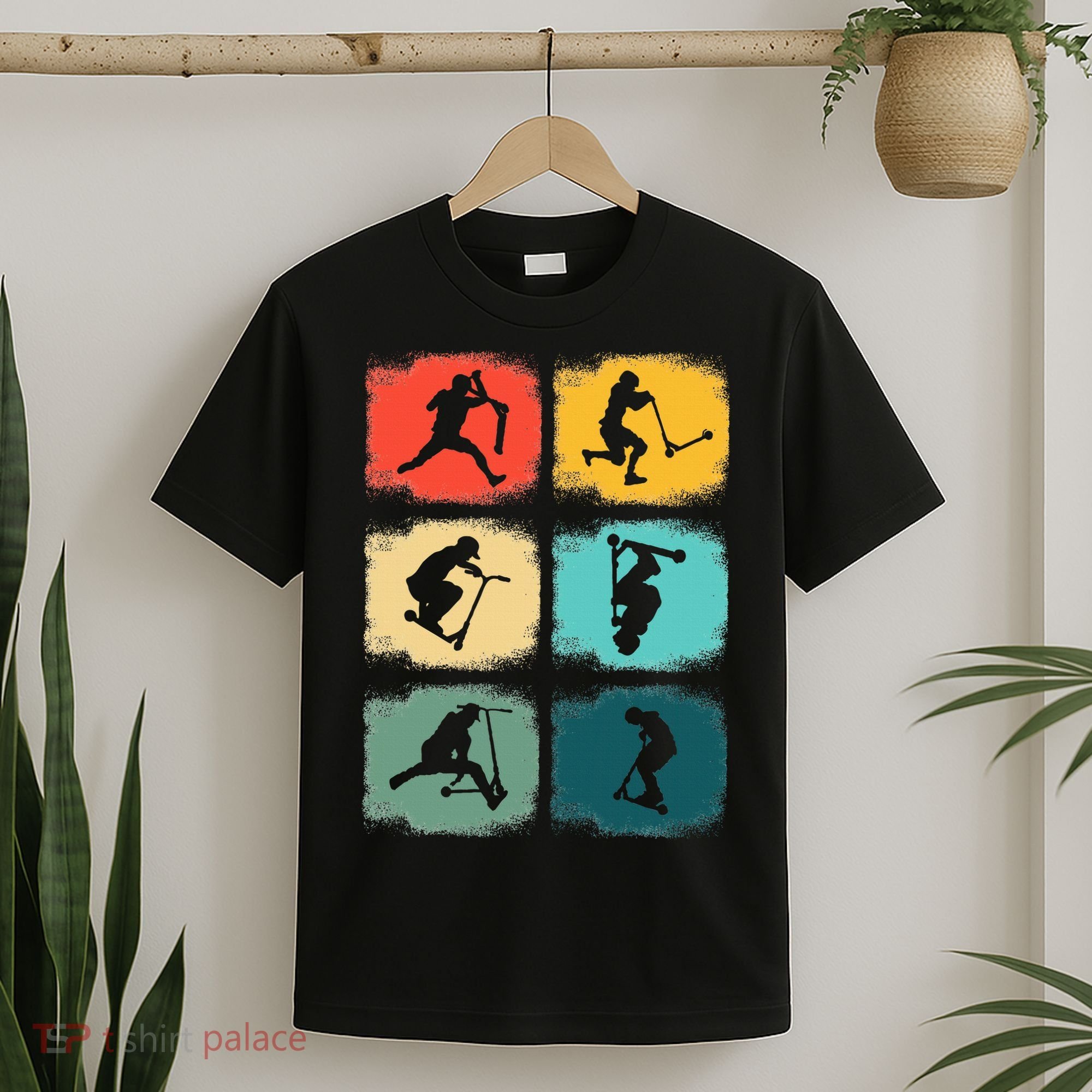 Vintage Stunts Scooter Trick Rider Scooter Gift T-Shirt