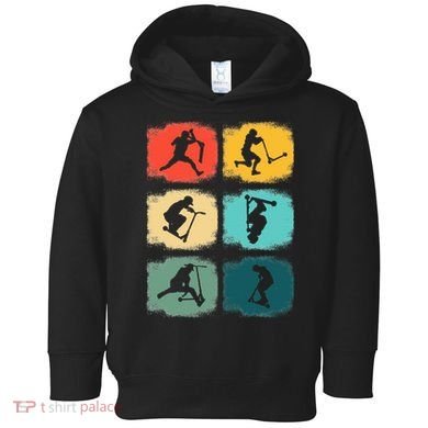 Vintage Stunts Scooter Trick Rider Scooter Gift Toddler Hoodie