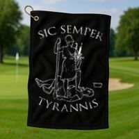 Virginia Sic Semper Tyrannis Golf Towel thumb 1