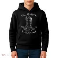 Virginia Sic Semper Tyrannis Kids Hoodie thumb 4