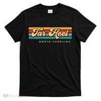 Vintage Sunset Stripes Tar Heel North Carolina T-Shirt thumb 0