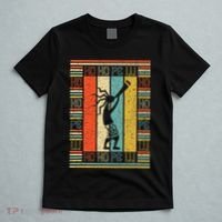 Vintage Style Silhouette Kokopelli Flute Native American T-Shirt thumb 5