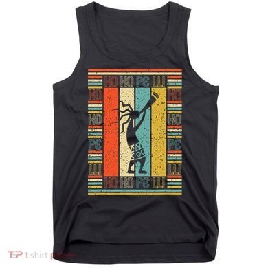 Vintage Style Silhouette Kokopelli Flute Native American Tank Top