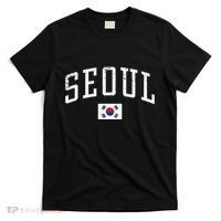 Vintage Seoul South Korea Country Flag Souvenir Vacation T-Shirt thumb 0