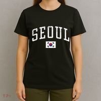 Vintage Seoul South Korea Country Flag Souvenir Vacation T-Shirt thumb 4