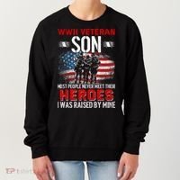 Veteran Son some people never meet their heroes veteran Women's Sweatshirt thumb 0
