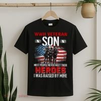 Veteran Son some people never meet their heroes veteran T-Shirt thumb 2