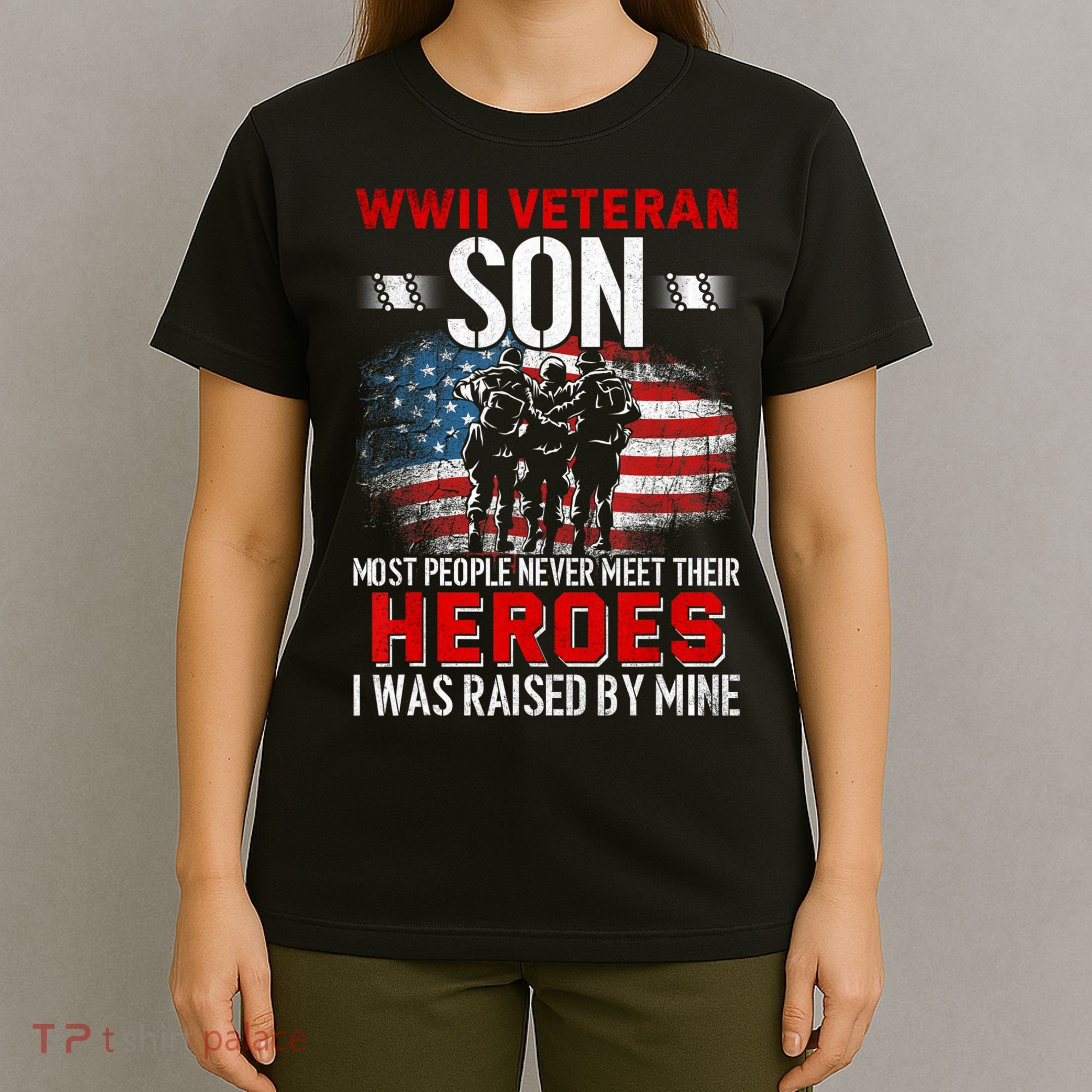 Veteran Son some people never meet their heroes veteran T-Shirt