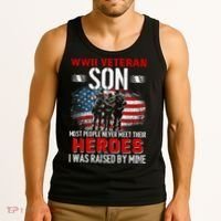 Veteran Son some people never meet their heroes veteran Tank Top thumb 3