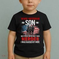 Veteran Son some people never meet their heroes veteran Toddler T-Shirt thumb 2