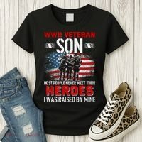 Veteran Son some people never meet their heroes veteran Women's T-Shirt thumb 3