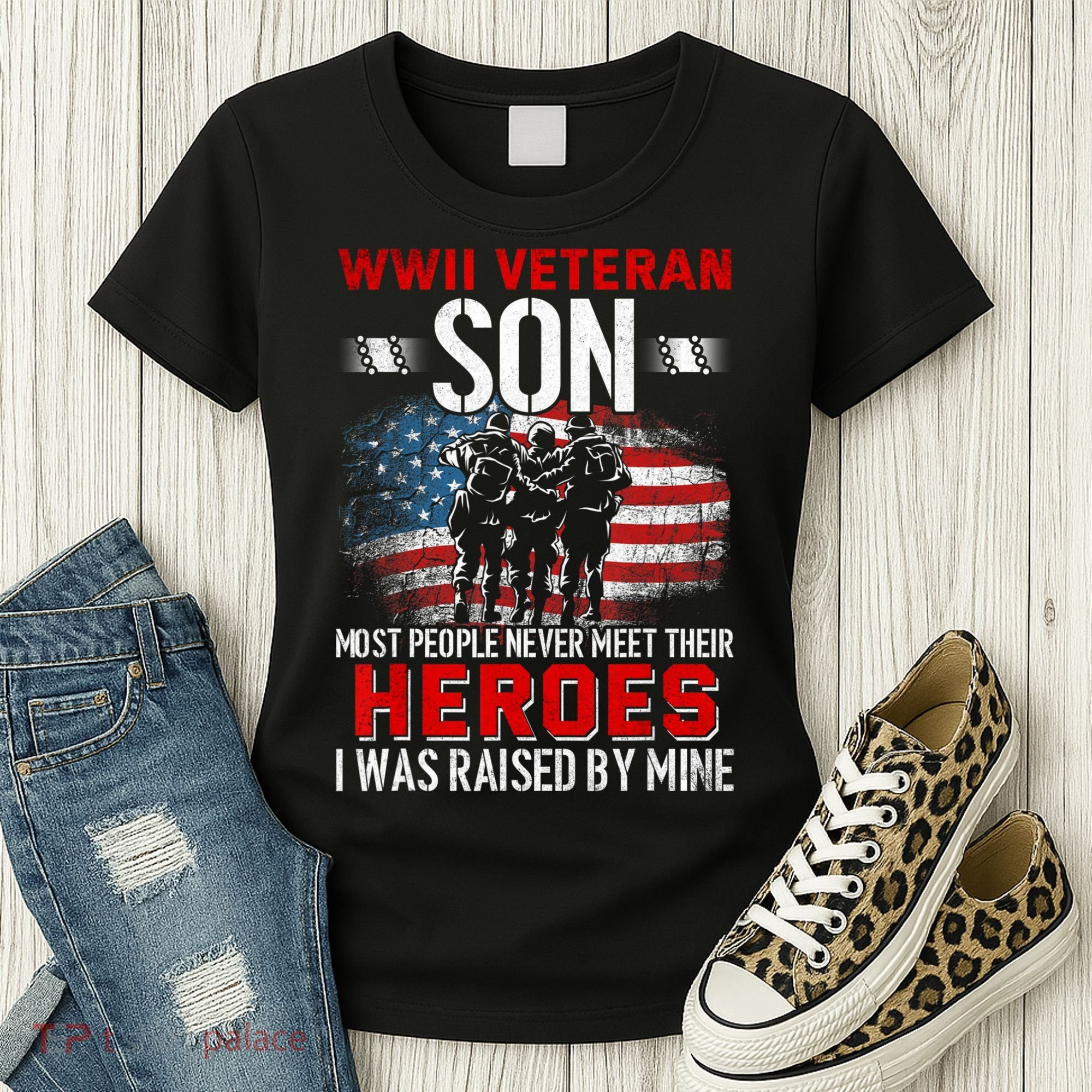 Veteran Son some people never meet their heroes veteran Women's T-Shirt