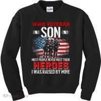 Veteran Son some people never meet their heroes veteran Kids Sweatshirt thumb 0