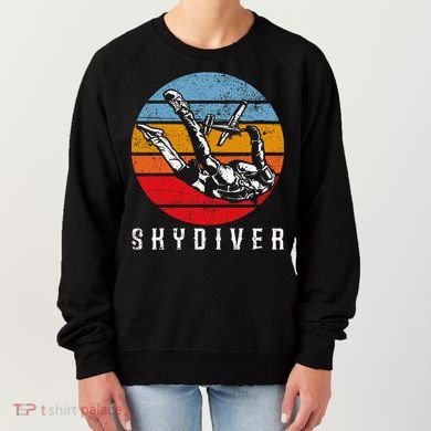Vintage Skydiver Skydive Parachuting Gift Skydiving Women's Sweatshirt